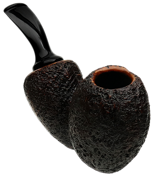 Tsuge Ikebana Sandblasted Blowfish Reverse Calabash (Ohi) (F) (230) (2016)