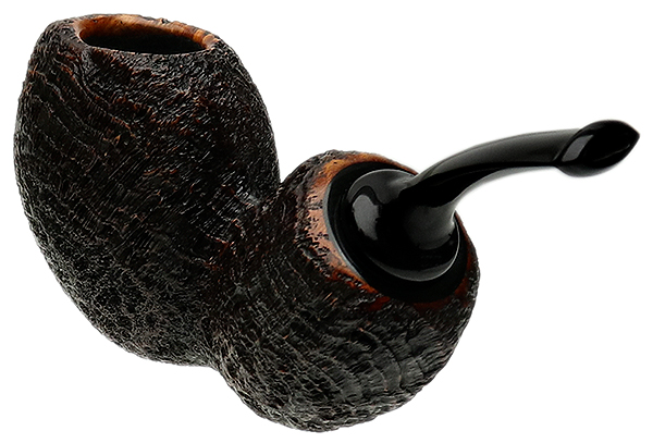 Tsuge Ikebana Sandblasted Blowfish Reverse Calabash (Ohi) (F) (230) (2016)