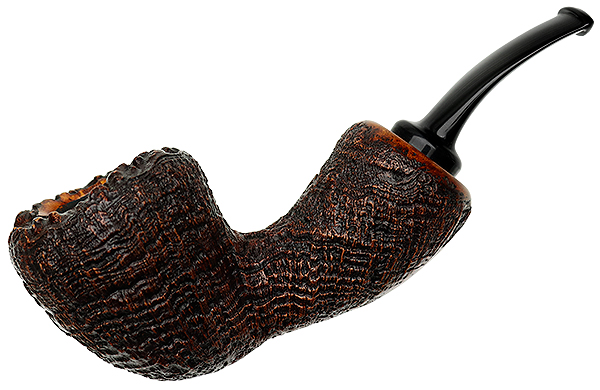 Tsuge Ikebana Sandblasted Bent Dublin Reverse Calabash (Ohi) (G) (223) (2016)