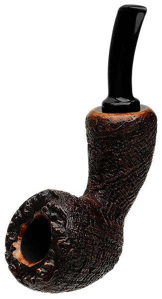 Tsuge Ikebana Sandblasted Bent Dublin Reverse Calabash (Ohi) (G) (223) (2016)