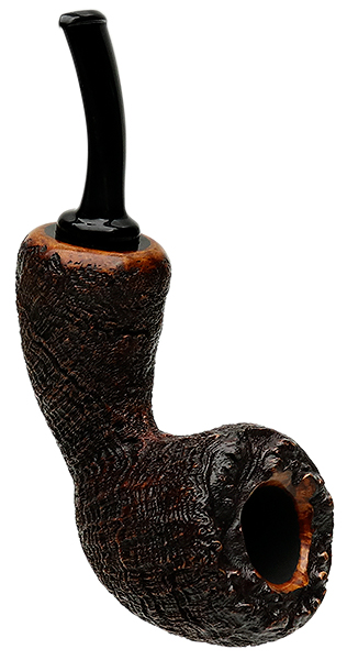 Tsuge Ikebana Sandblasted Bent Dublin Reverse Calabash (Ohi) (G) (223) (2016)