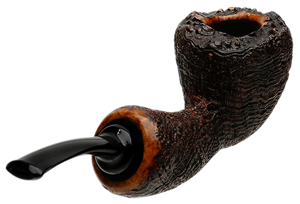 Tsuge Ikebana Sandblasted Bent Dublin Reverse Calabash (Ohi) (G) (223) (2016)