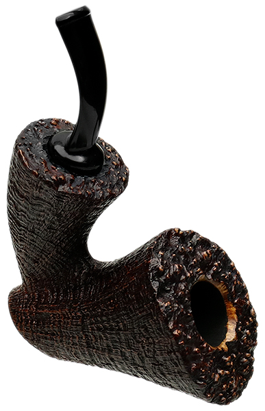Tsuge Ikebana Sandblasted Bent Dublin Sitter Reverse Calabash (Ohi) (H) (021) (2018)