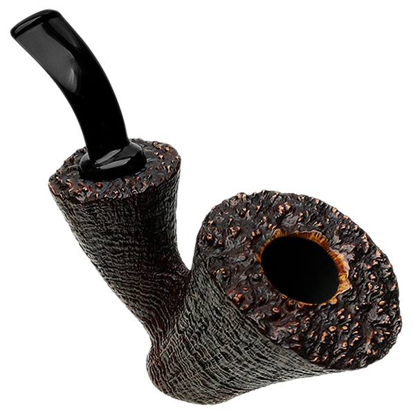 Tsuge Ikebana Sandblasted Bent Dublin Sitter Reverse Calabash (Ohi) (H) (021) (2018)