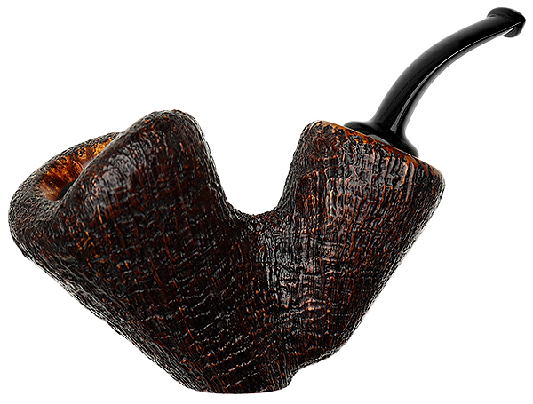 Tsuge Ikebana Sandblasted Bent Dublin Sitter Reverse Calabash (Ohi) (G) (023) (2018)