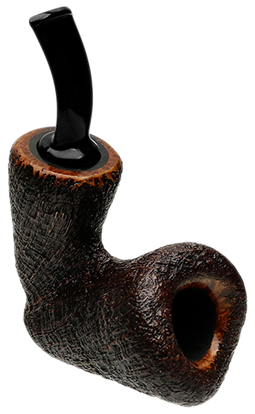 Tsuge Ikebana Sandblasted Bent Dublin Sitter Reverse Calabash (Ohi) (G) (023) (2018)