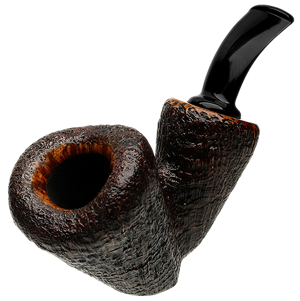 Tsuge Ikebana Sandblasted Bent Dublin Sitter Reverse Calabash (Ohi) (G) (023) (2018)