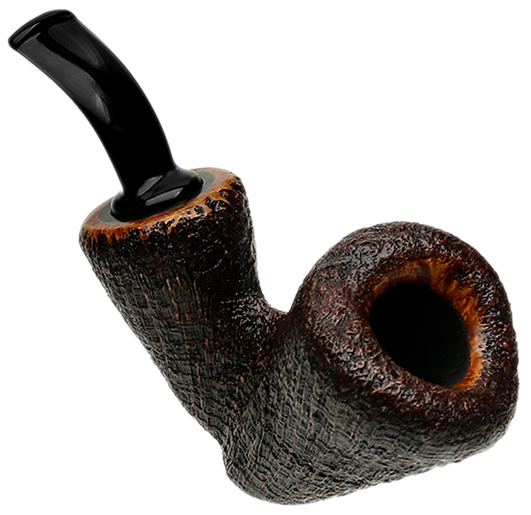 Tsuge Ikebana Sandblasted Bent Dublin Sitter Reverse Calabash (Ohi) (G) (023) (2018)