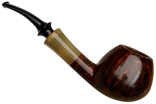 Tsuge Ikebana Smooth Bent Brandy with Horn (Kikuchi) (F) (025) (2018)