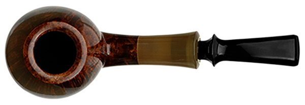 Tsuge Ikebana Smooth Bent Brandy with Horn (Kikuchi) (F) (025) (2018)