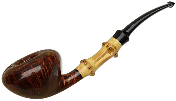 Tsuge Ikebana Smooth Acorn with Bamboo (Kikuchi) (G) (027) (2018)