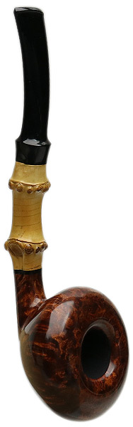Tsuge Ikebana Smooth Acorn with Bamboo (Kikuchi) (G) (027) (2018)