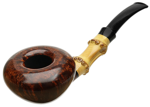 Tsuge Ikebana Smooth Acorn with Bamboo (Kikuchi) (G) (027) (2018)