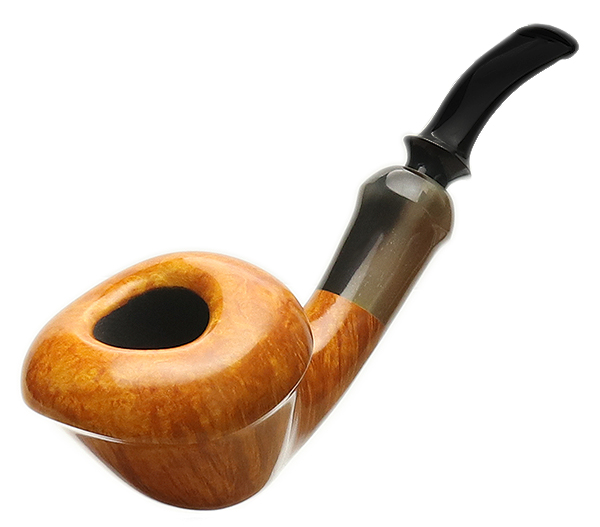 Tsuge Ikebana Smooth Bent Dublin with Horn (Fukuda) (M) (043) (2015)