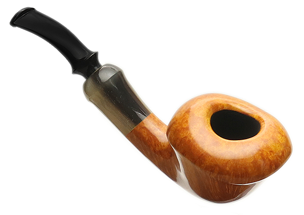 Tsuge Ikebana Smooth Bent Dublin with Horn (Fukuda) (M) (043) (2015)