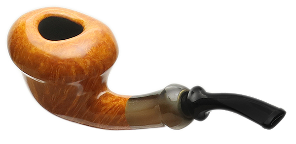 Tsuge Ikebana Smooth Bent Dublin with Horn (Fukuda) (M) (043) (2015)