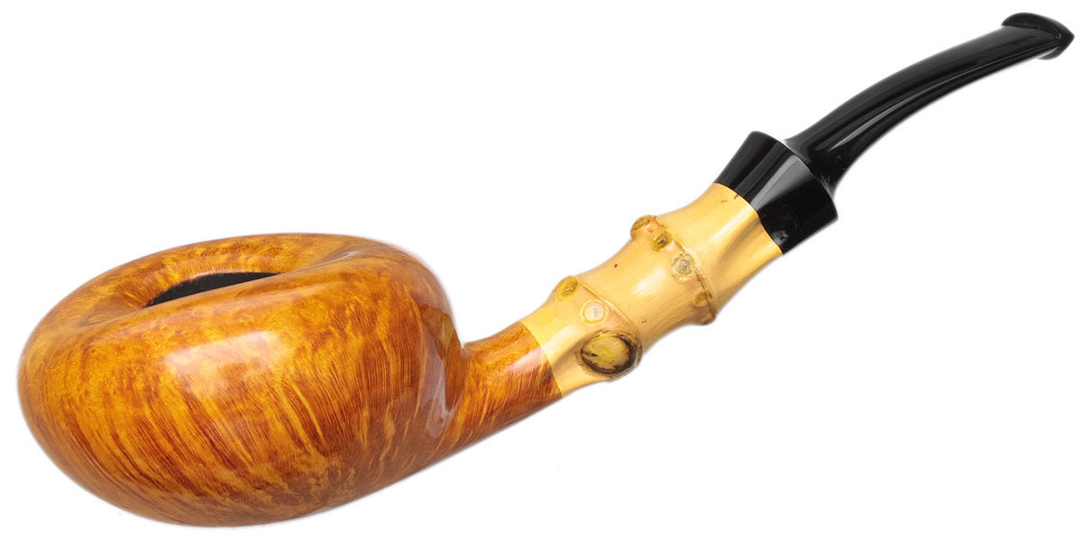 Tsuge Ikebana Smooth Tomato with Bamboo (Kikuchi) (H) (075) (2020)