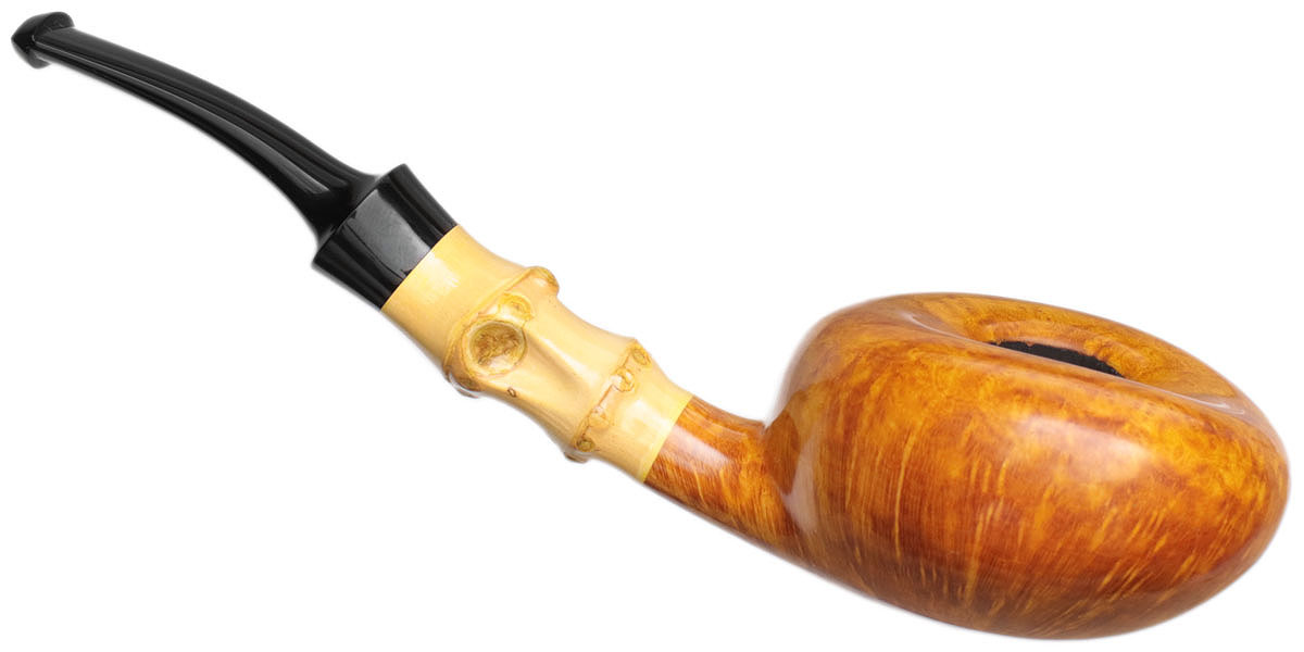 Tsuge Ikebana Smooth Tomato with Bamboo (Kikuchi) (H) (075) (2020)