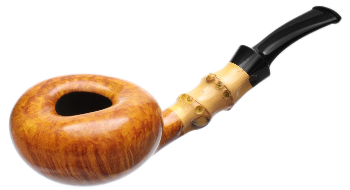 Tsuge Ikebana Smooth Tomato with Bamboo (Kikuchi) (H) (075) (2020)
