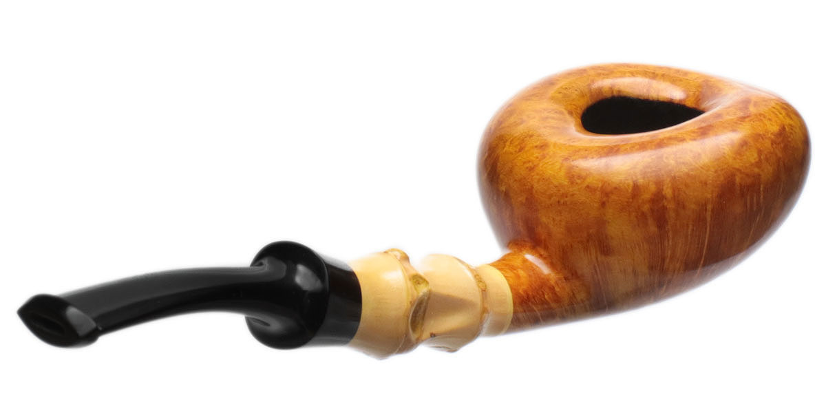 Tsuge Ikebana Smooth Tomato with Bamboo (Kikuchi) (H) (075) (2020)
