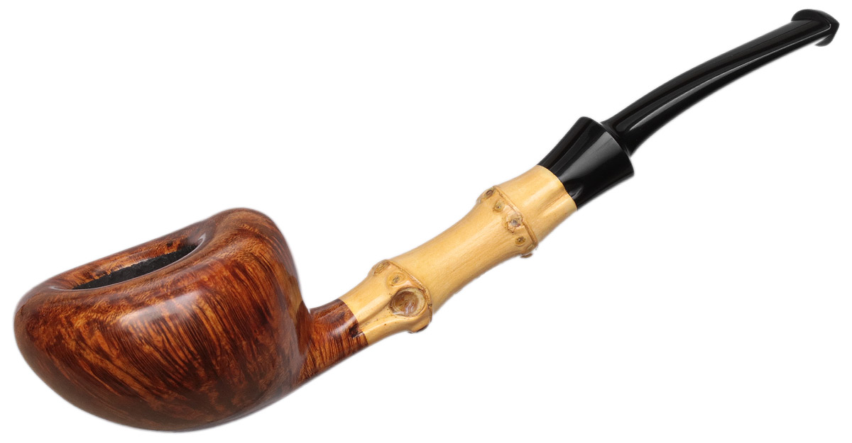 Tsuge Ikebana Smooth Bent Dublin with Bamboo (Kikuchi) (F) (026) (2021)