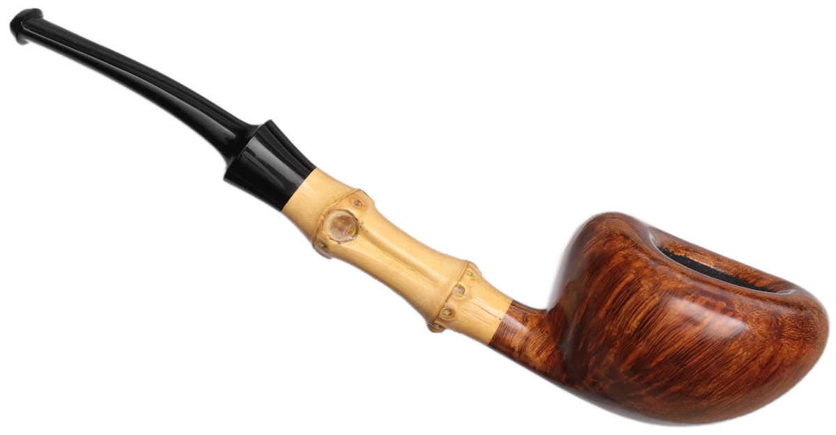 Tsuge Ikebana Smooth Bent Dublin with Bamboo (Kikuchi) (F) (026) (2021)