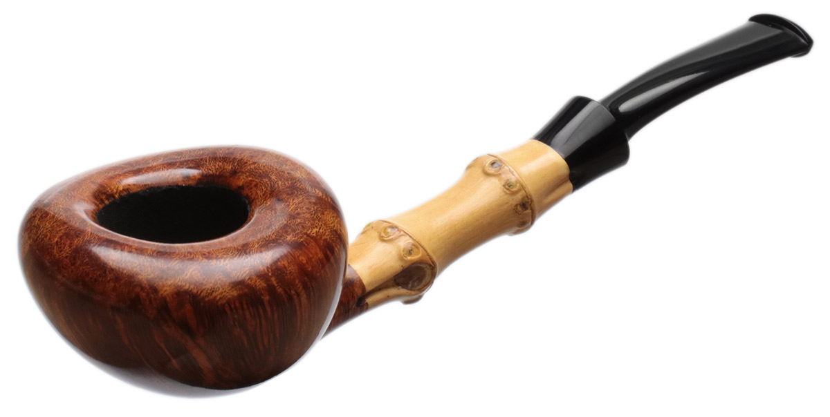 Tsuge Ikebana Smooth Bent Dublin with Bamboo (Kikuchi) (F) (026) (2021)