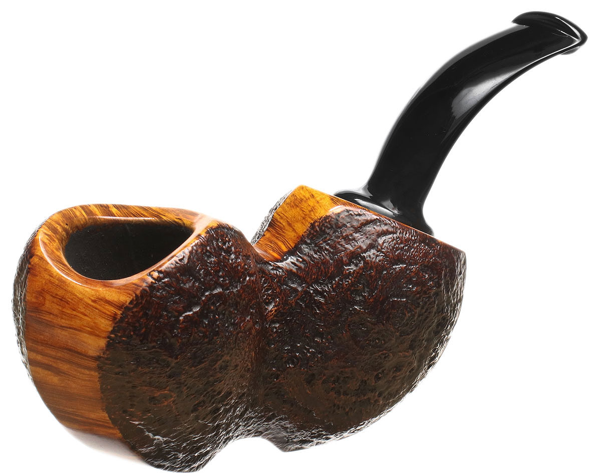 Tsuge Ikebana Partially Sandblasted Reverse Calabash Blowfish (Ohi) (H) (117) (2018)