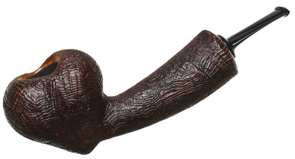 Tsuge Ikebana Sandblasted Long Shank Reverse Calabash Heart (Ohi) (H) (290) (2014)