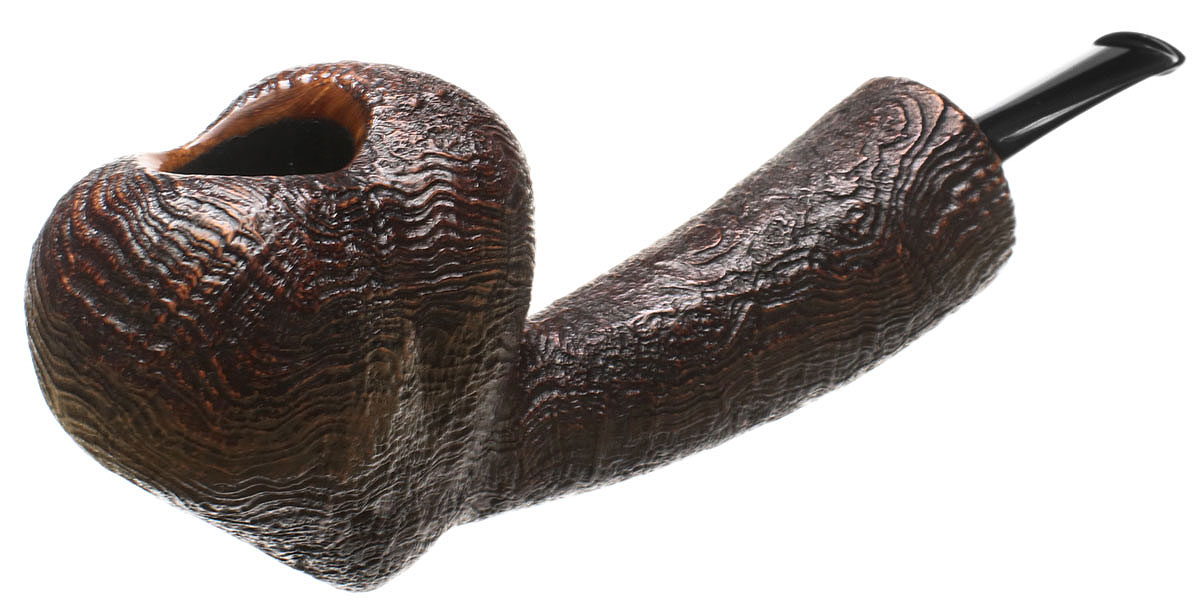 Tsuge Ikebana Sandblasted Long Shank Reverse Calabash Heart (Ohi) (H) (290) (2014)