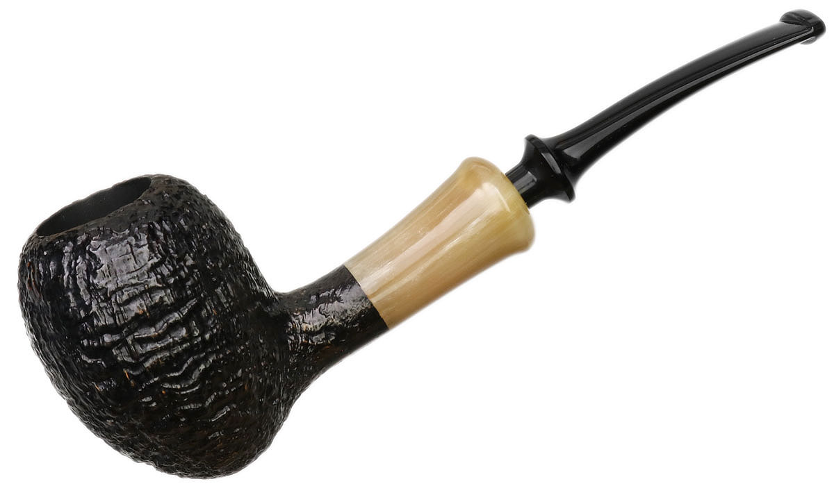 Tsuge Ikebana Sandblasted Acorn with Horn (Fukuda) (H) (094) (2021)