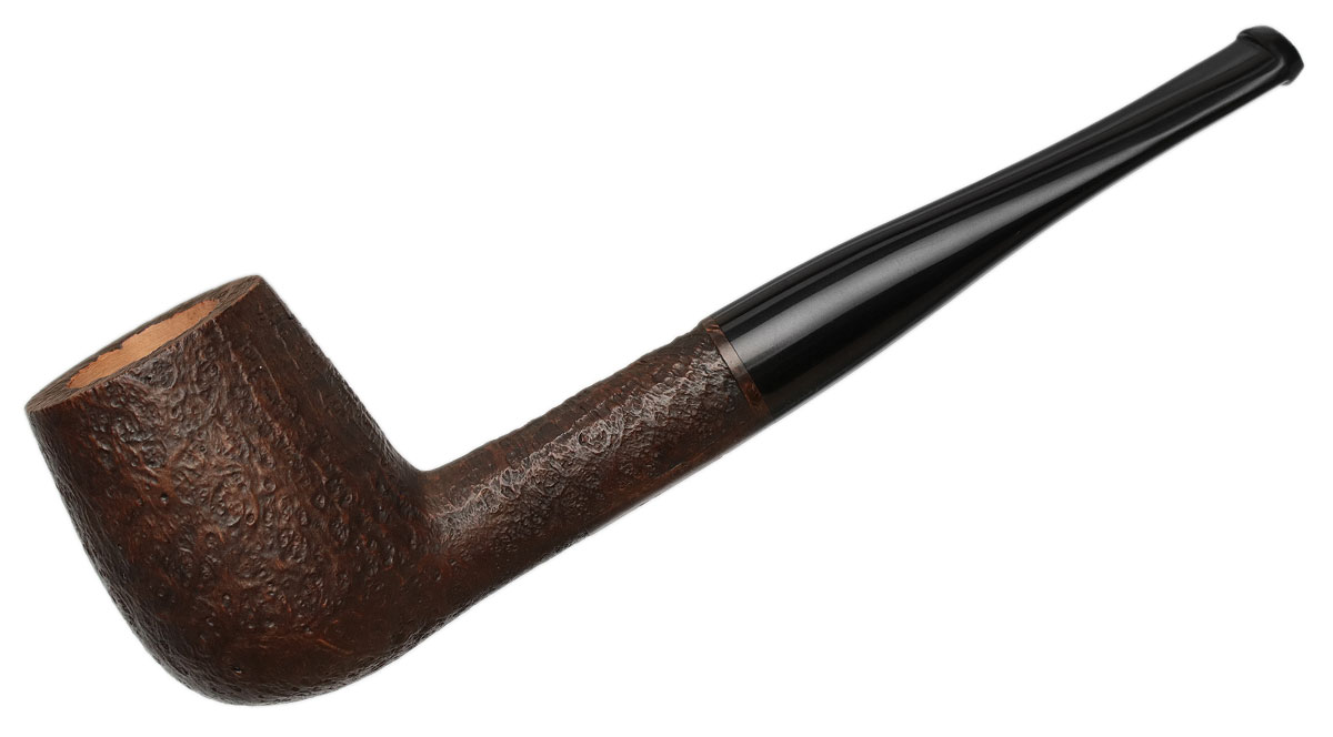 Genod: Sandblasted Billiard Tobacco Pipe