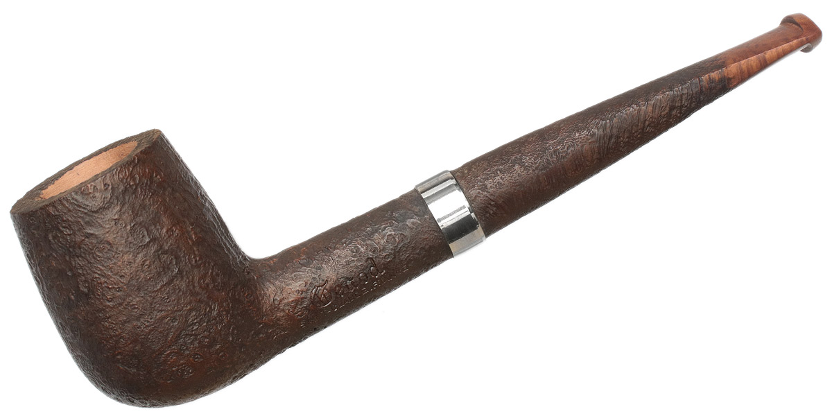 Genod Sandblasted Billiard with Briar Stem