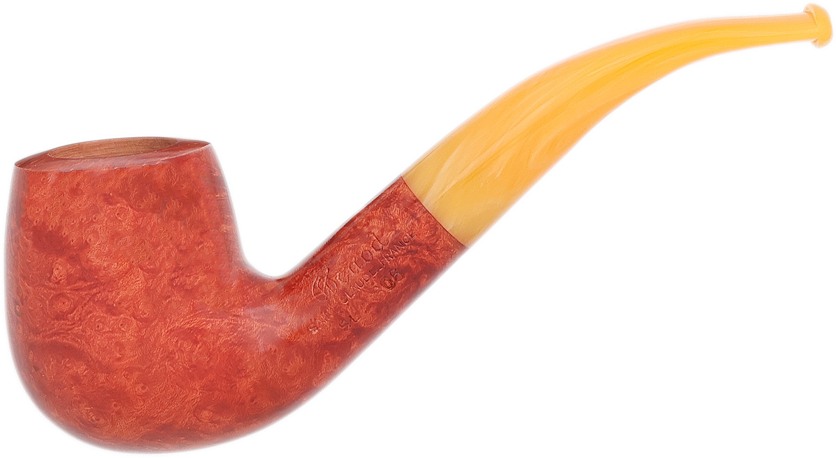 Genod Soleil Levant Smooth Bent Billiard with Yellow Lucite (606)