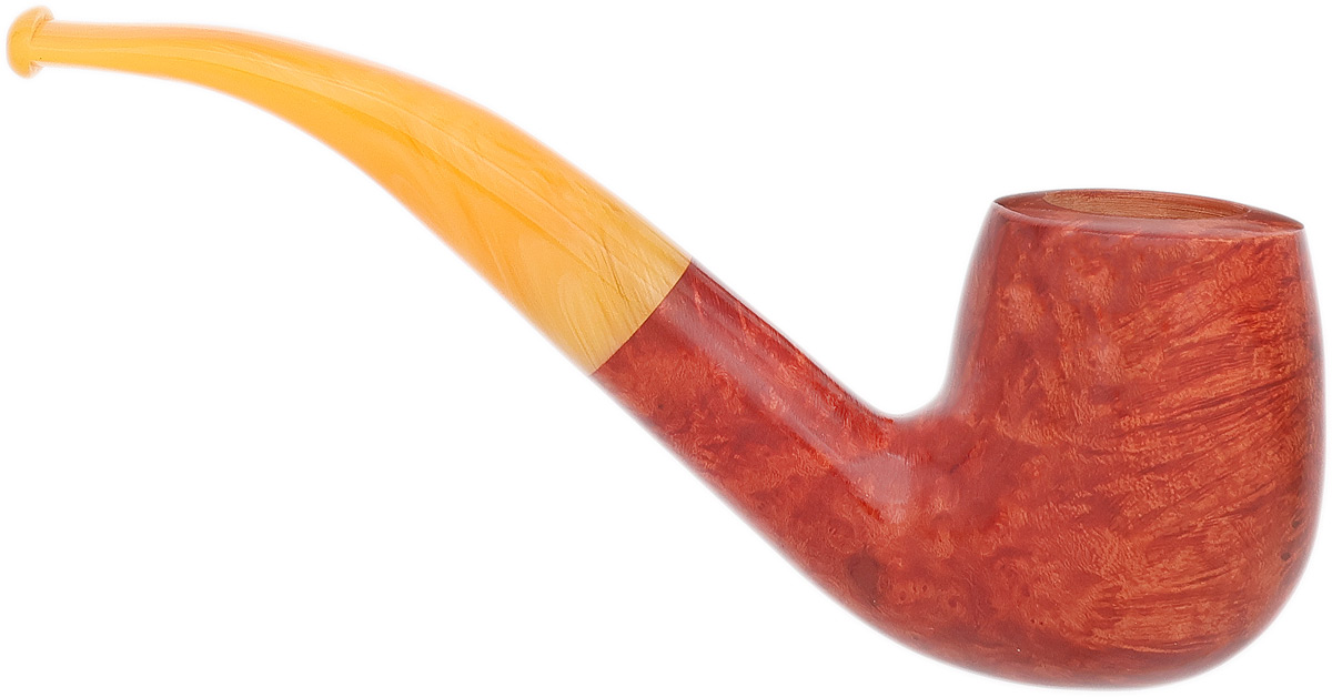 Genod Soleil Levant Smooth Bent Billiard with Yellow Lucite (606)