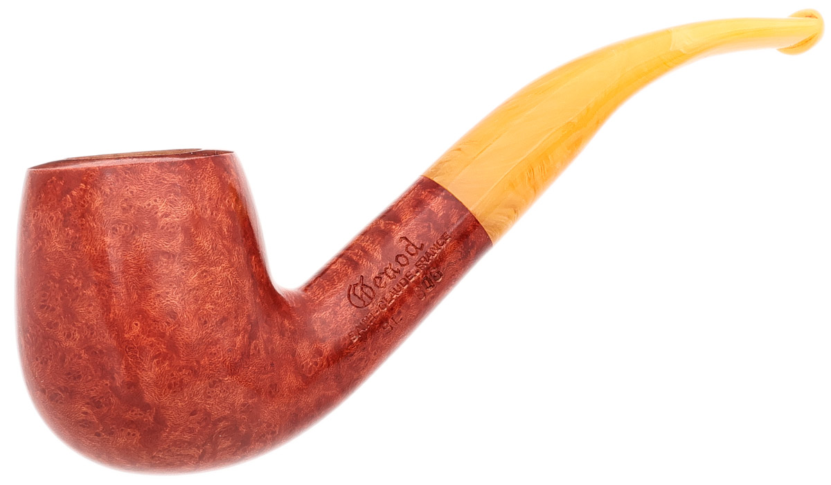 Genod Soleil Levant Smooth Bent Billiard with Yellow Lucite (606)
