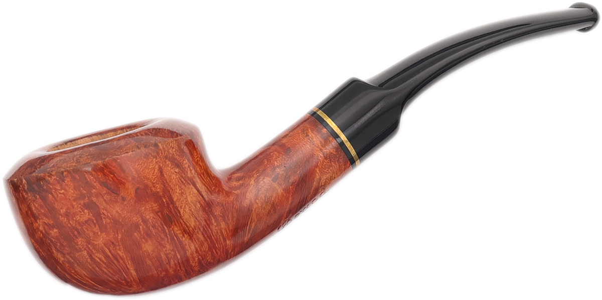 Prestige Smooth Bent Pot with Brass (222) Tobacco Pipe