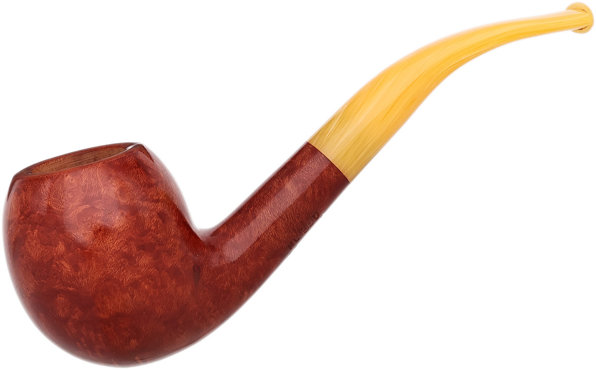 Genod Soleil Levant Smooth Bent Apple with Yellow Lucite (600)