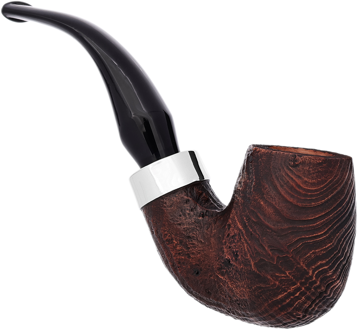 Genod Sandblasted Army Granite Bent Billiard (11)