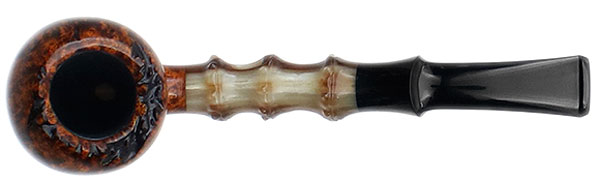 Ping Zhan Smooth Acorn with Bamboo Carved Horn