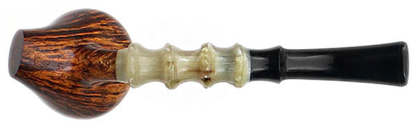 Ping Zhan Smooth Acorn Sitter with Bamboo Carved Horn