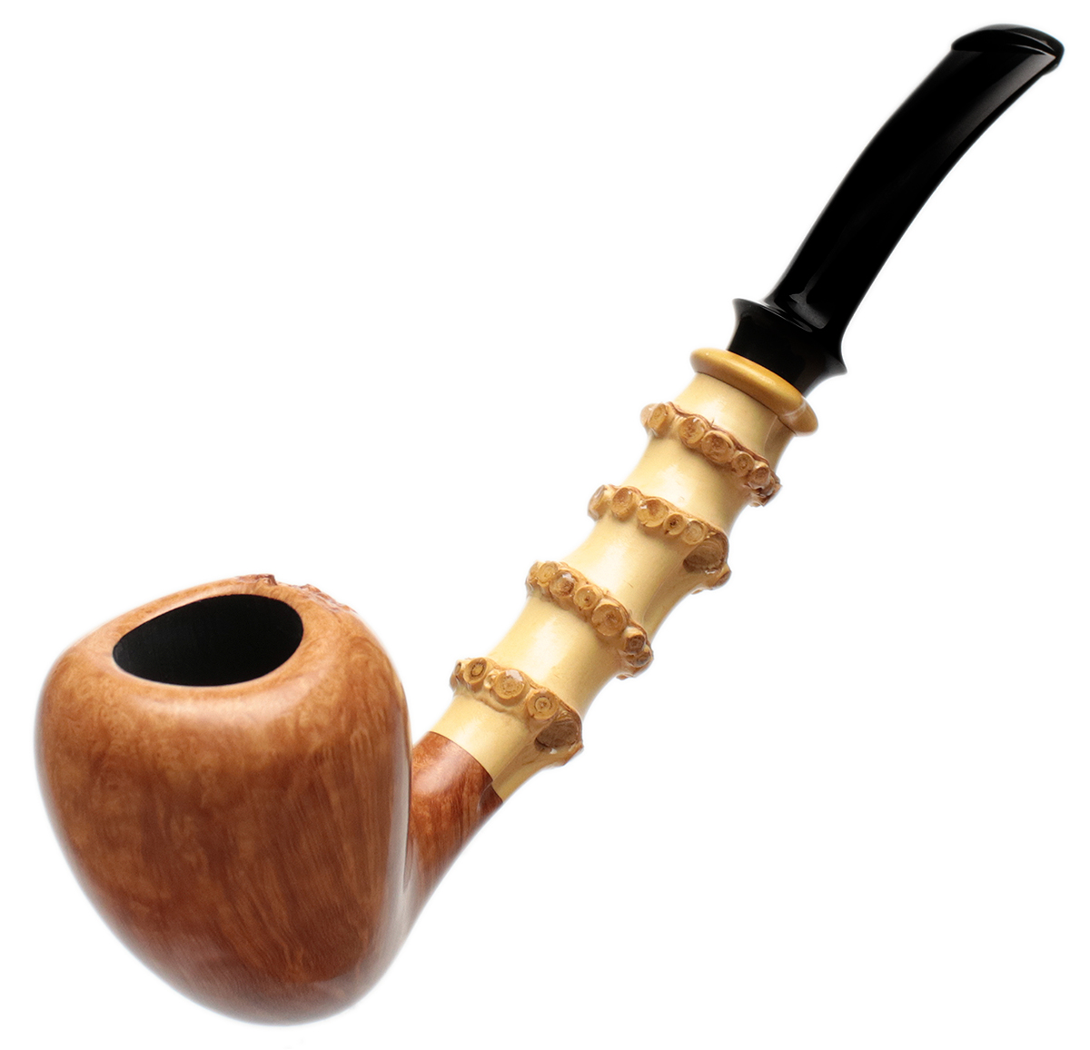 Ping Zhan Smooth Acorn with Bamboo and Boxwood