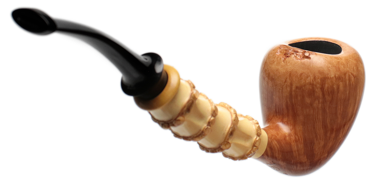 Ping Zhan Smooth Acorn with Bamboo and Boxwood