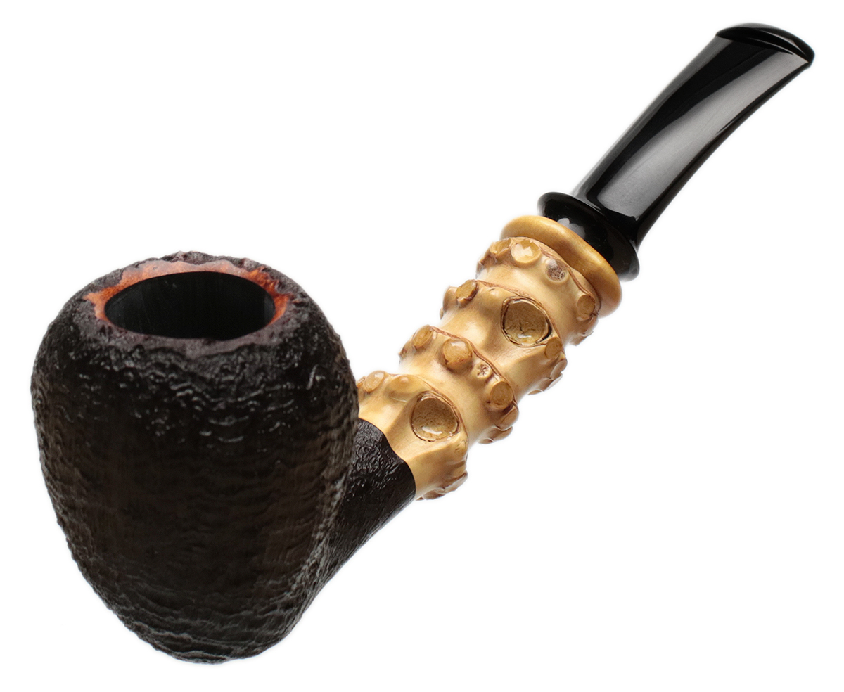 Ping Zhan Sandblasted Acorn with Bamboo and Boxwood