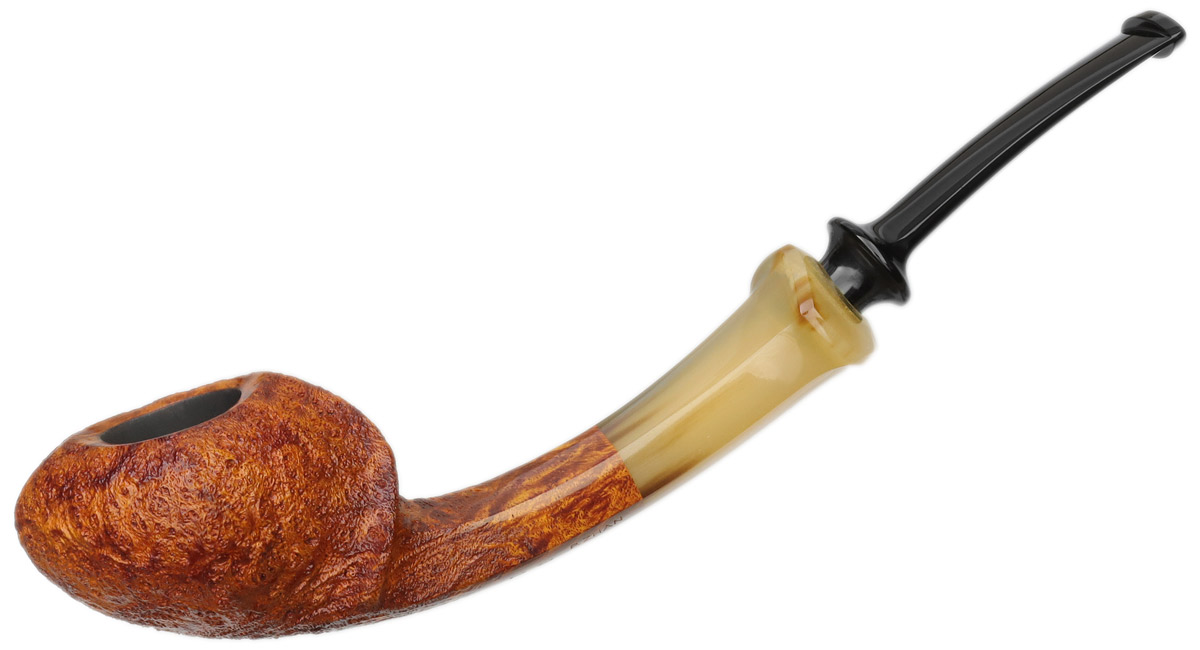 Ping Zhan Contrast Sandblasted Blowfish with Horn