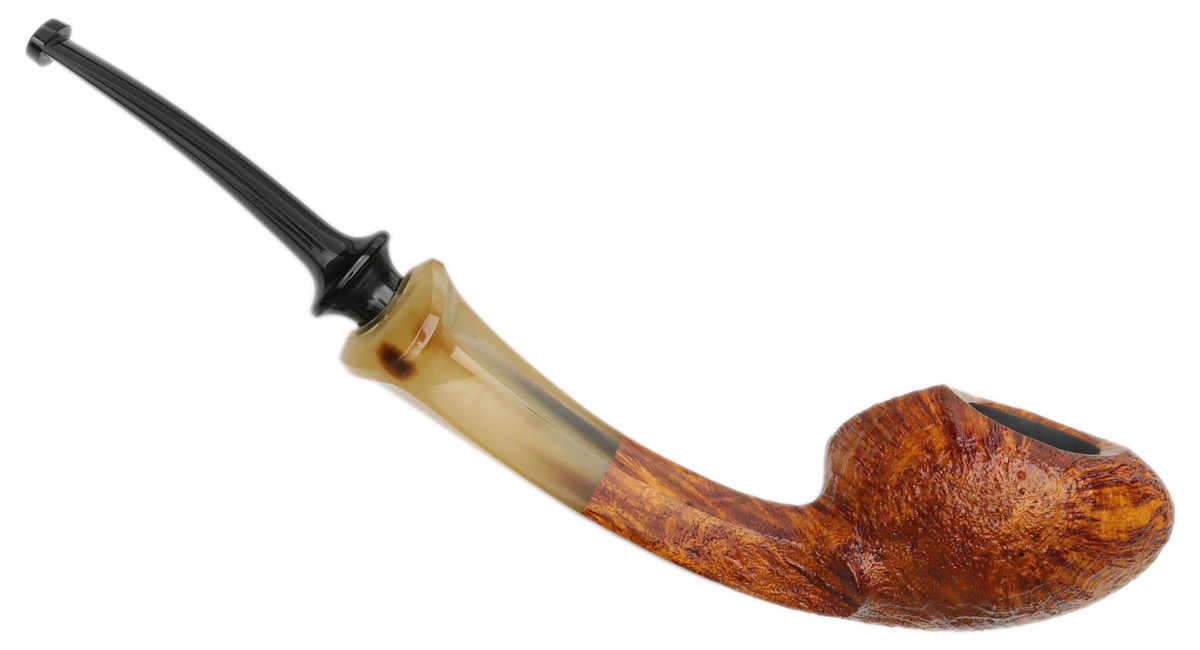 Ping Zhan Contrast Sandblasted Blowfish with Horn