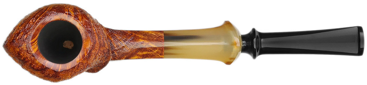 Ping Zhan Contrast Sandblasted Blowfish with Horn