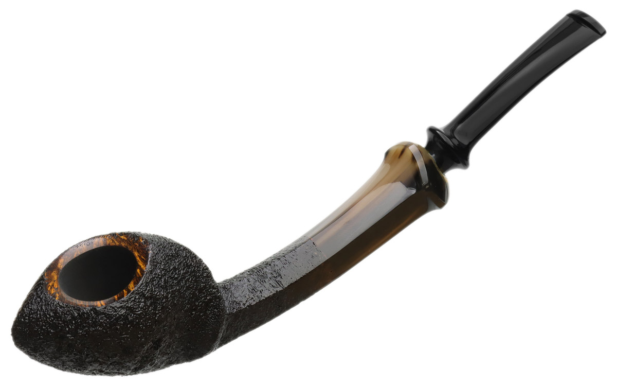 Ping Zhan Sandblasted Blowfish with Horn