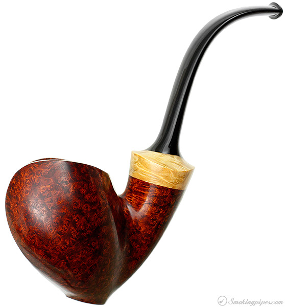 Yeti Smooth Dancing Blowfish with Box Elder Burl (123)
