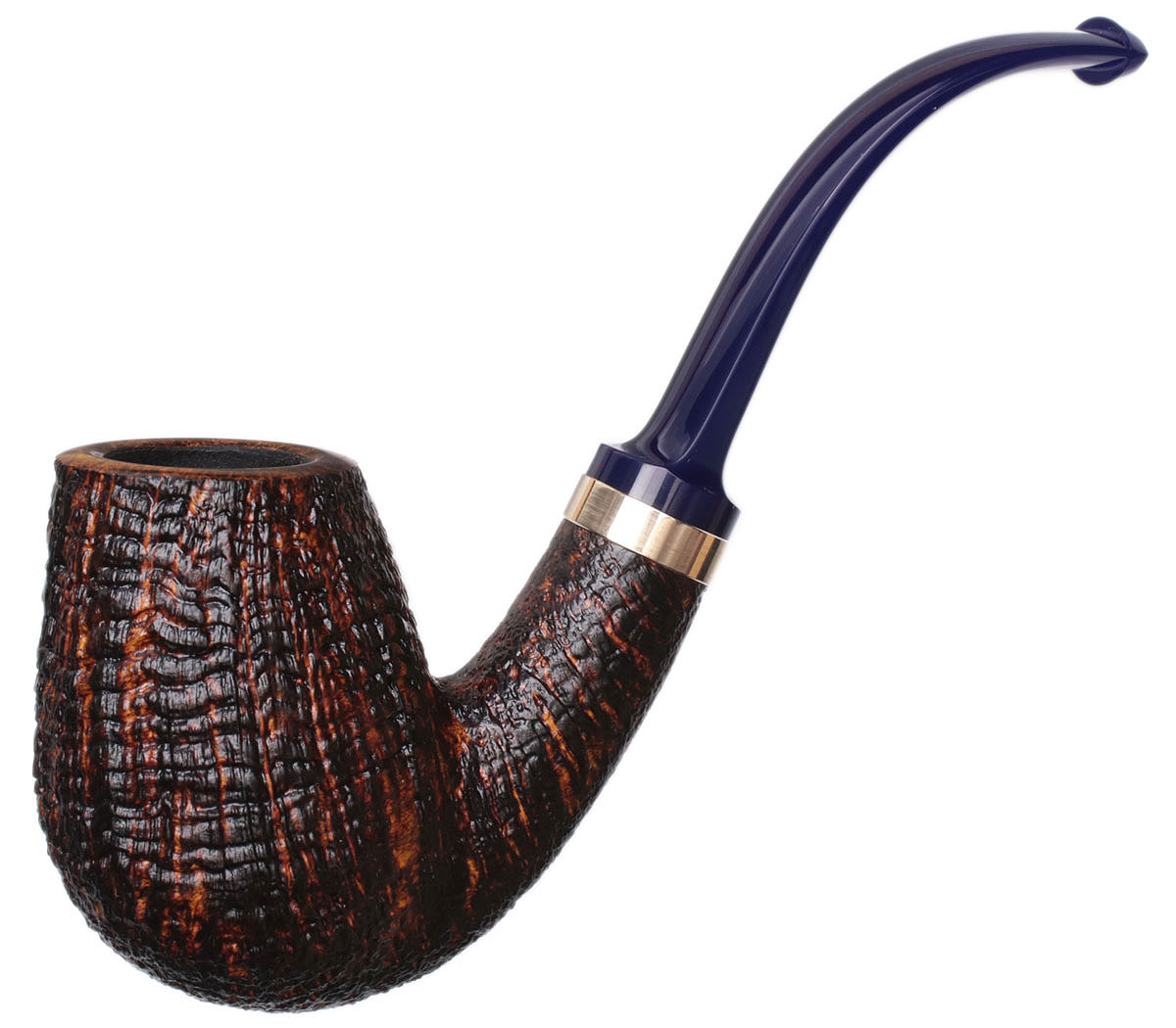 Yeti Sandblasted Bent Brandy with Bronze (639)
